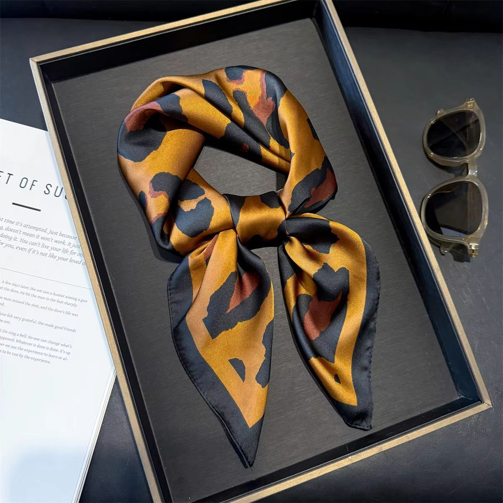 Blush Bloom Silk Scarf 70cm Pink Floral Square Scarf For Women 5