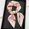 Blush Bloom Silk Scarf 70cm Pink Floral Square Scarf For Women 14