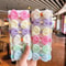 Sweet Blossom Flower Bow Hair Tie Set 12Piece Elastic Hair Bands For Girls Women 5