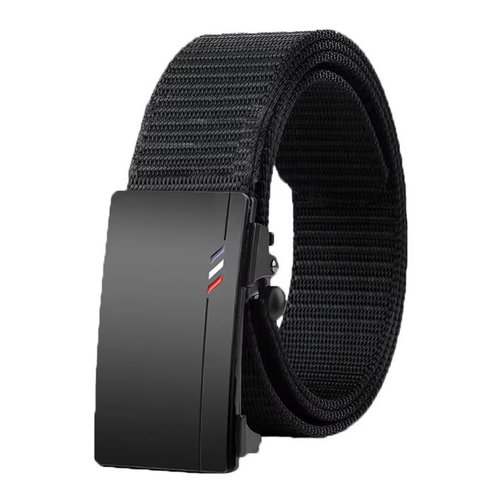 ActiveFlex Nylon Woven Automatic Buckle Belt Breathable Canvas Strap For Men 6