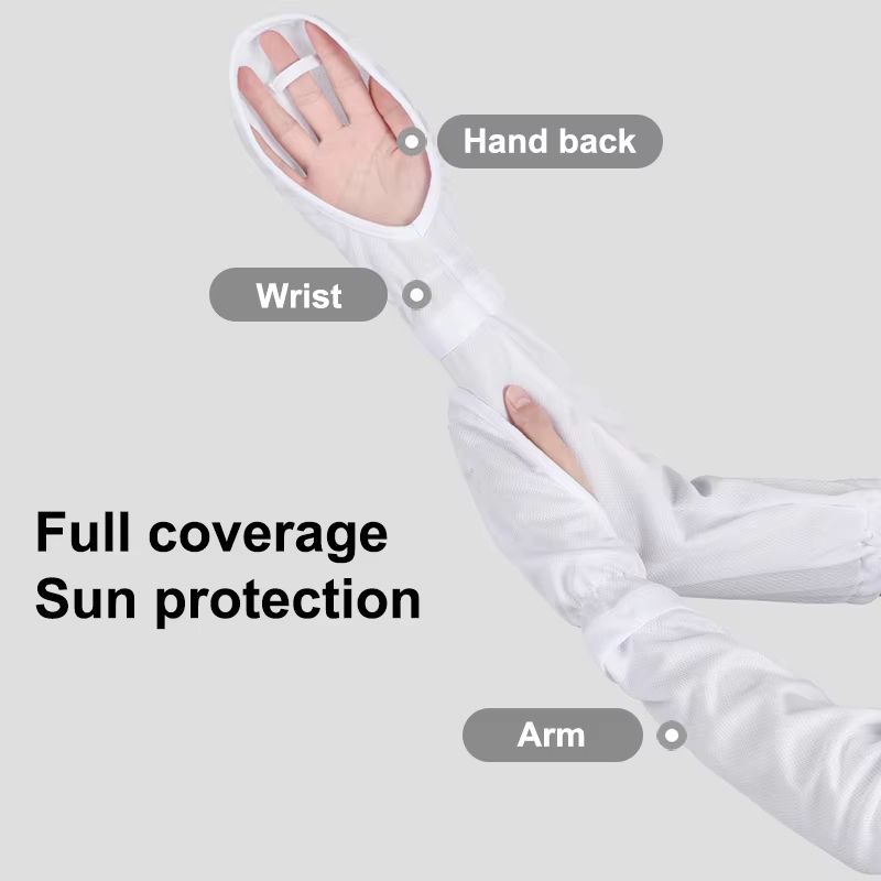 SunShield CoolFit Long Arm Sleeves UV Protection AntiSunburn Sleeve Set For Women 2