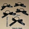 Elegant Black Bow Hair Tie Set 5Piece Fashion Accessories For Women 1