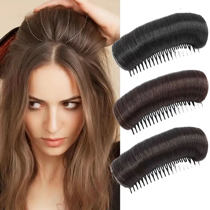 RootFluff Volumizing Hair Pad Insert Invisible Hair Cushion Comb Style Booster For Women 0