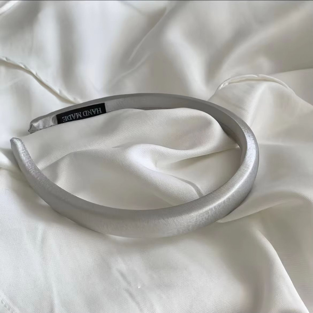 SilkTouch Solid Satin Headband Vintage Thick Elastic Hair Hoop For Women Girls 7