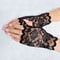 Elegance Lace Fingerless Gloves Bridal Party Womens Dressy Lace Mittens In Black White Pink 2