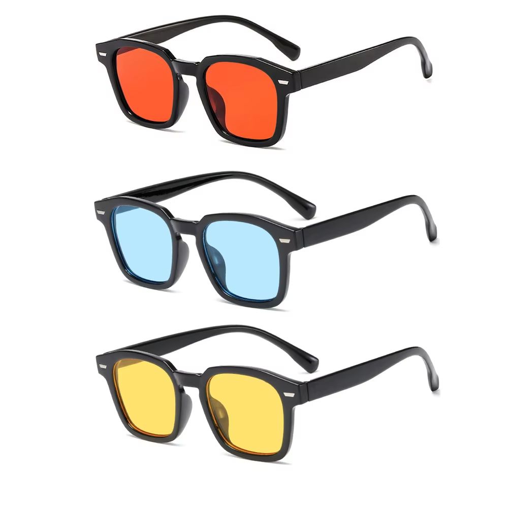 RMM Polygon Square Frame Sunglasses HipHop Style Retro Square Shades For Men Women 14