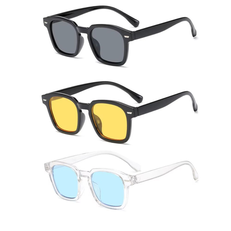 RMM Polygon Square Frame Sunglasses HipHop Style Retro Square Shades For Men Women 19