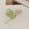 Bell Orchid Floral Shark Clip Large Premium Flower Hair Claw For Women Girls 4