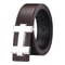 SlimLine 33 Cm Fashion Casual Belt Silver Smooth Buckle Designer Unisex Belt For Jeans Workwear 11