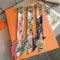 SlimRibbon MultiUse Long Scarf Narrow Ribbon Headband Neckerchief For Women 1