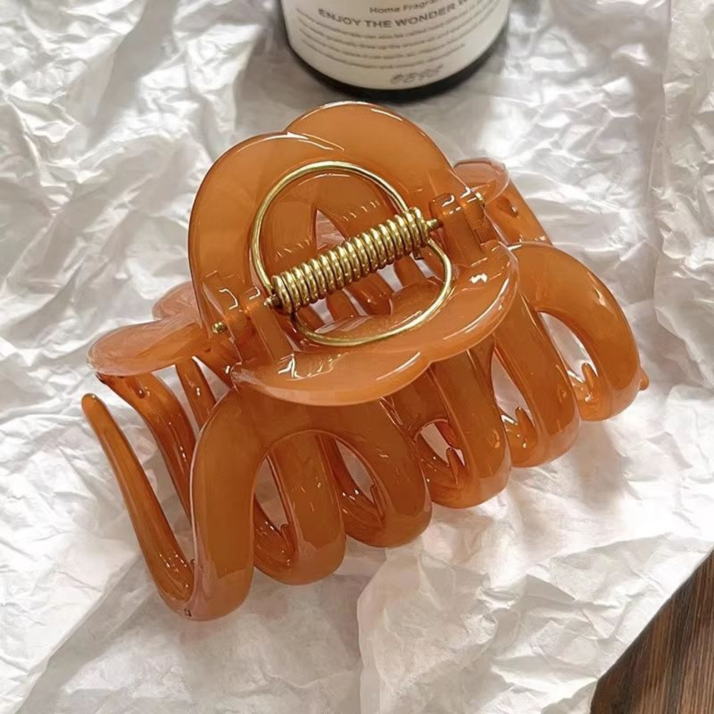 PumpkinDesign Premium Hair Claw Clip Large Sweet Ornament For Women With Long Hair 9