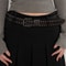 EdgeRivet TieIn Belt Black Studded Fashion Belt For Women Jeans 0