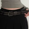 EdgeRivet TieIn Belt Black Studded Fashion Belt For Women Jeans 1