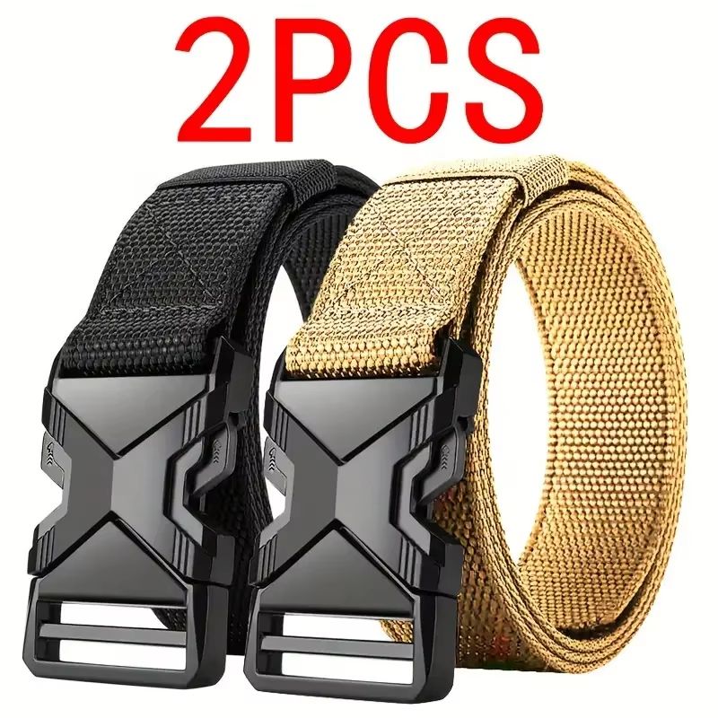 RangerX Tactical NylonCanvas Belt Set 2Pack Multifunctional Outdoor Hunting Belts For Men 9