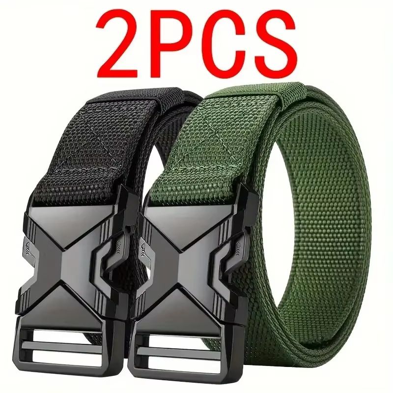 RangerX Tactical NylonCanvas Belt Set 2Pack Multifunctional Outdoor Hunting Belts For Men 5