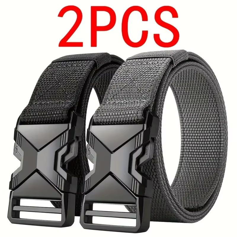 RangerX Tactical NylonCanvas Belt Set 2Pack Multifunctional Outdoor Hunting Belts For Men 8