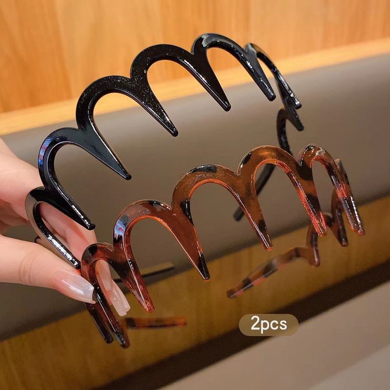 Everyday Red Claw Clip Duo 2Piece AntiSlip Hair Clips With Teeth 2