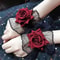 RoseBloom Lolita Lace Wrist Cuffs Short Fingerless Floral Hand Sleeves For Women 0