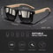 RetroSquare UV400 Luxury Sunglasses Vintage Square Frame For Men Women 5