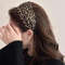 SoftCotton Vintage Leopard Headband Solid Print Elastic Hair Hoop For Women Girls 10