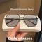 DriveShade Photochromic Polarized Square Sunglasses Metal Frame Unisex 10