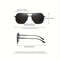 DriveShade Photochromic Polarized Square Sunglasses Metal Frame Unisex 3