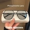 DriveShade Photochromic Polarized Square Sunglasses Metal Frame Unisex 8