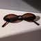 Leopard Luxe Oval Sunglasses Small Frame Brown Leopard Print For Women Men 2