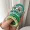 ColorTwist Jelly Coil Hair Tie Set 6Piece Vibrant Spiral Ponytail Holders 9