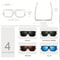 WoodGrain Square UV400 Unisex Sunglasses Daily Outdoor Eyewear 2