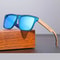 WoodGrain Square UV400 Unisex Sunglasses Daily Outdoor Eyewear 3