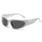 NeoOval Punk UV400 Sunglasses Unisex Y2K ColourMirror Goggle Shades 9