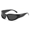 NeoOval Punk UV400 Sunglasses Unisex Y2K ColourMirror Goggle Shades 8