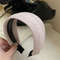 French Stripe Yarn WideEdge Headband Solid Color High Headband For Women Girls 9