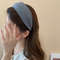 French Stripe Yarn WideEdge Headband Solid Color High Headband For Women Girls 3
