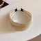 French Stripe Yarn WideEdge Headband Solid Color High Headband For Women Girls 16