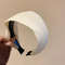 French Stripe Yarn WideEdge Headband Solid Color High Headband For Women Girls 19
