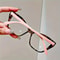 ColorBlock CatEye AntiBlue Light Reading Glasses Stylish Womens And Mens Higher Strength 1040 1