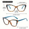 ColorBlock CatEye AntiBlue Light Reading Glasses Stylish Womens And Mens Higher Strength 1040 3