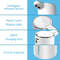 AutoFoam Touchless 380 Ml USBRechargeable Foam Soap Dispenser 4Level Adjustable For Bathroom Kitc 2