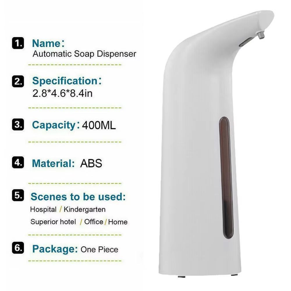 SmartFlow Touchless 400 Ml Infrared Automatic Sanitiser Soap Dispenser 3