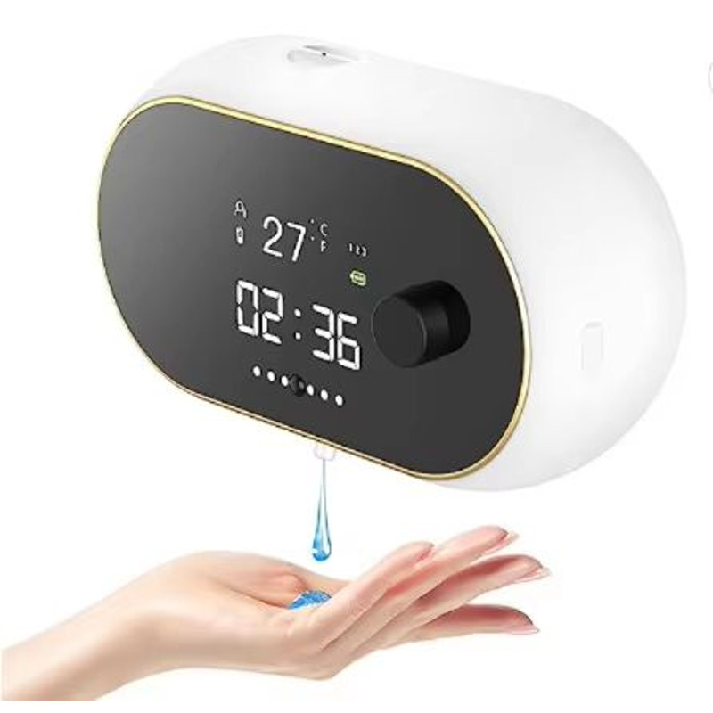 SmartDisplay USBRechargeable Infrared Touchless Soap Sanitiser Dispenser LED Temperature Display 7