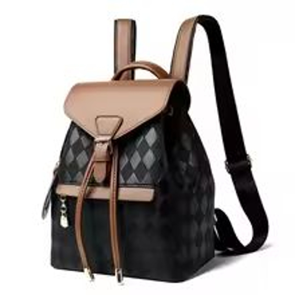 Soft PU Leather Multifunctional Womens Backpack Casual Black College Travel Shoulder Bag 4