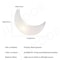 MoonLounge Crescent Floor Lamp Chair Nordic Ambient Moonlight Design 6