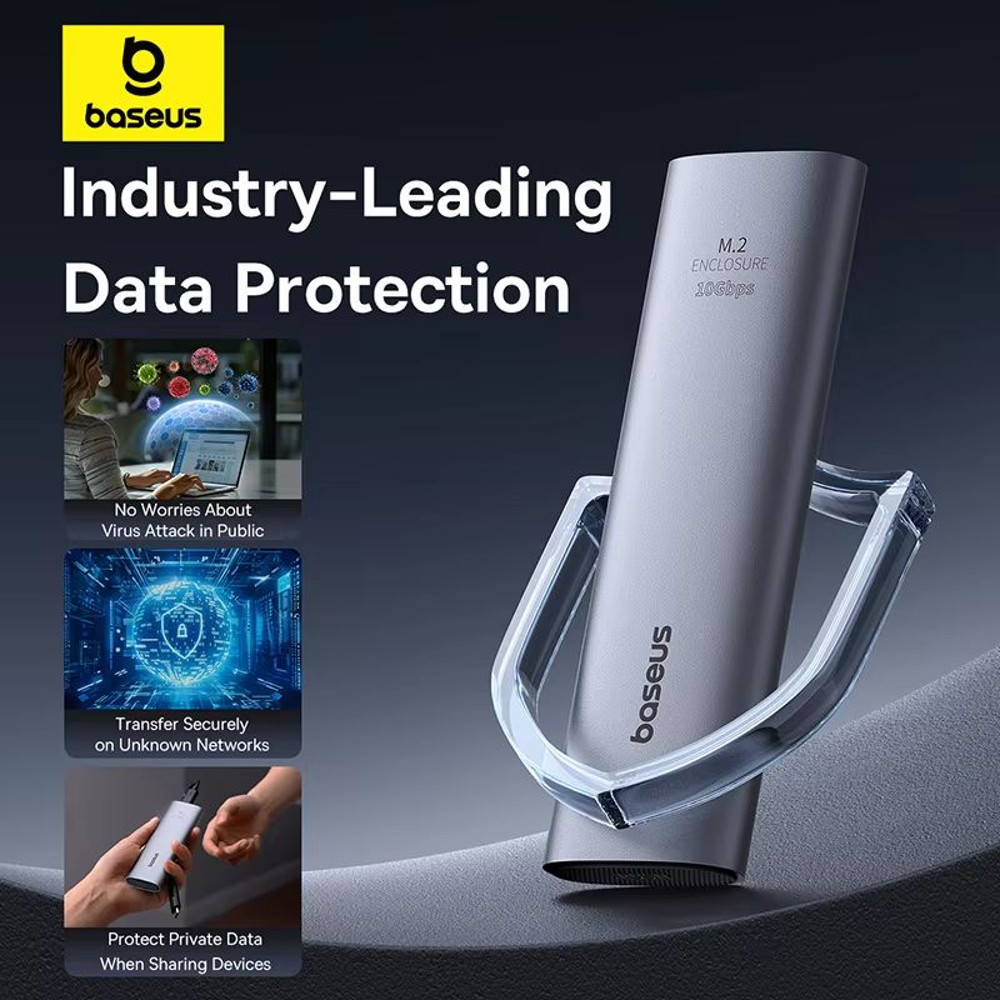 Baseus TurboLink M2 SSD Enclosure 10 Gbps NVMe To USBC 32 Gen2 Adapter Up To 8 TB 2