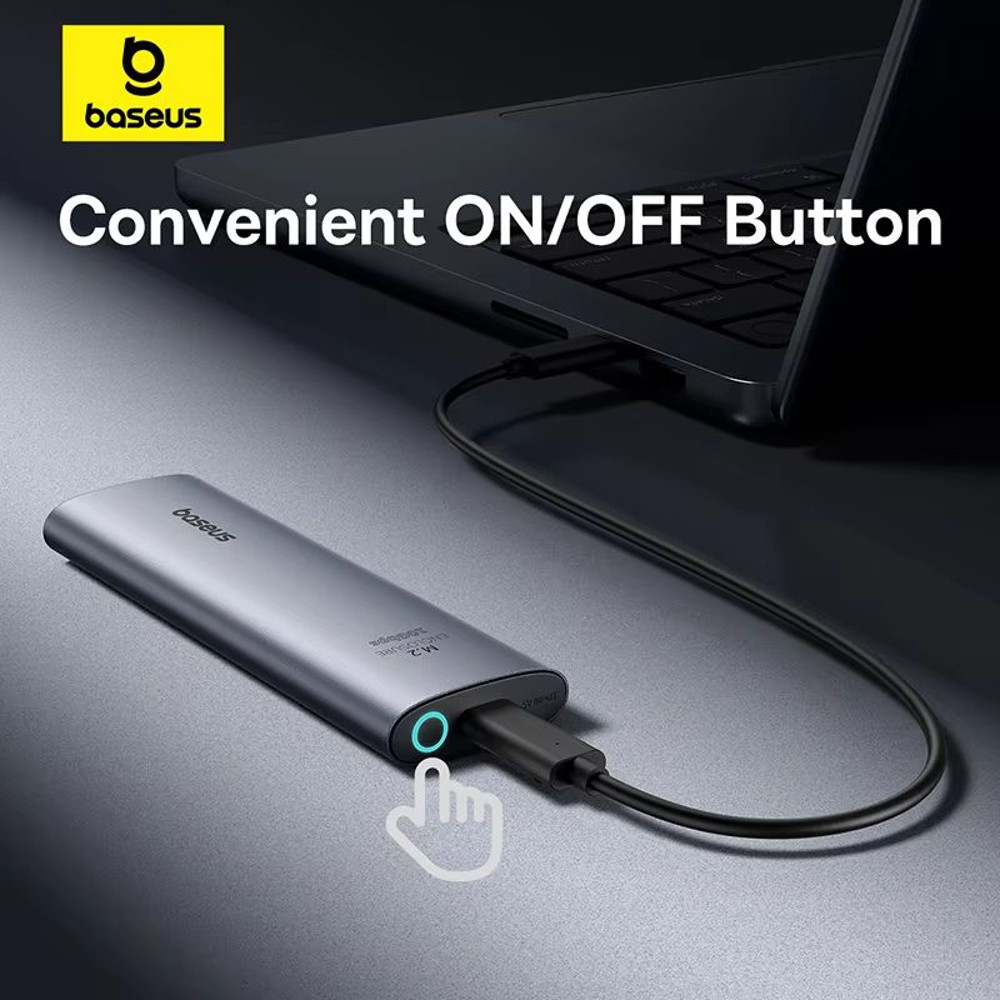 Baseus TurboLink M2 SSD Enclosure 10 Gbps NVMe To USBC 32 Gen2 Adapter Up To 8 TB 3