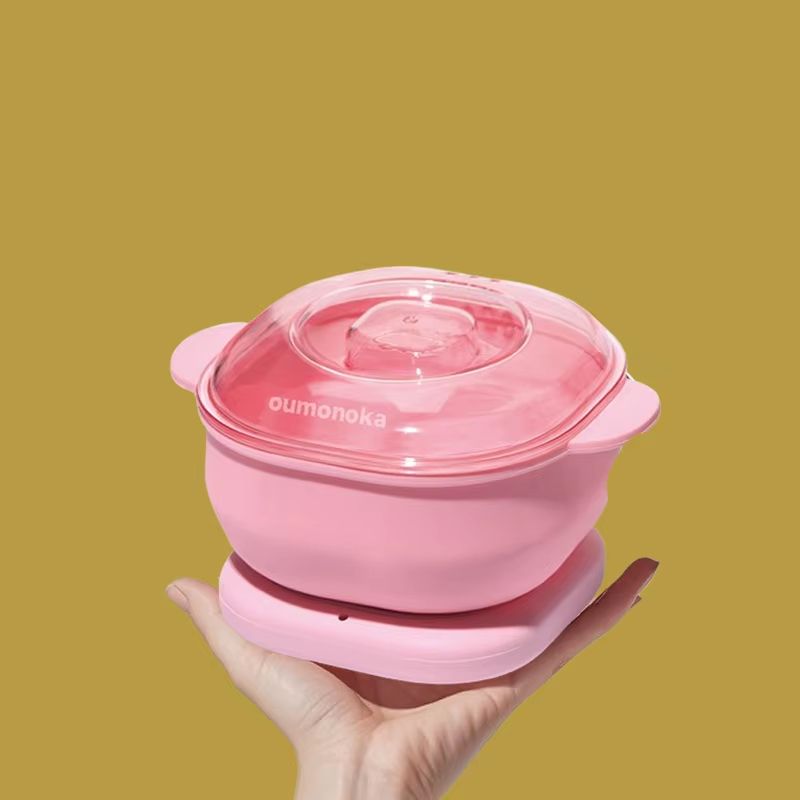 0 Metal Foldable Silicone Wax Heater Paraffin Pot Depilatory Wax Warmer For Home Spa 0