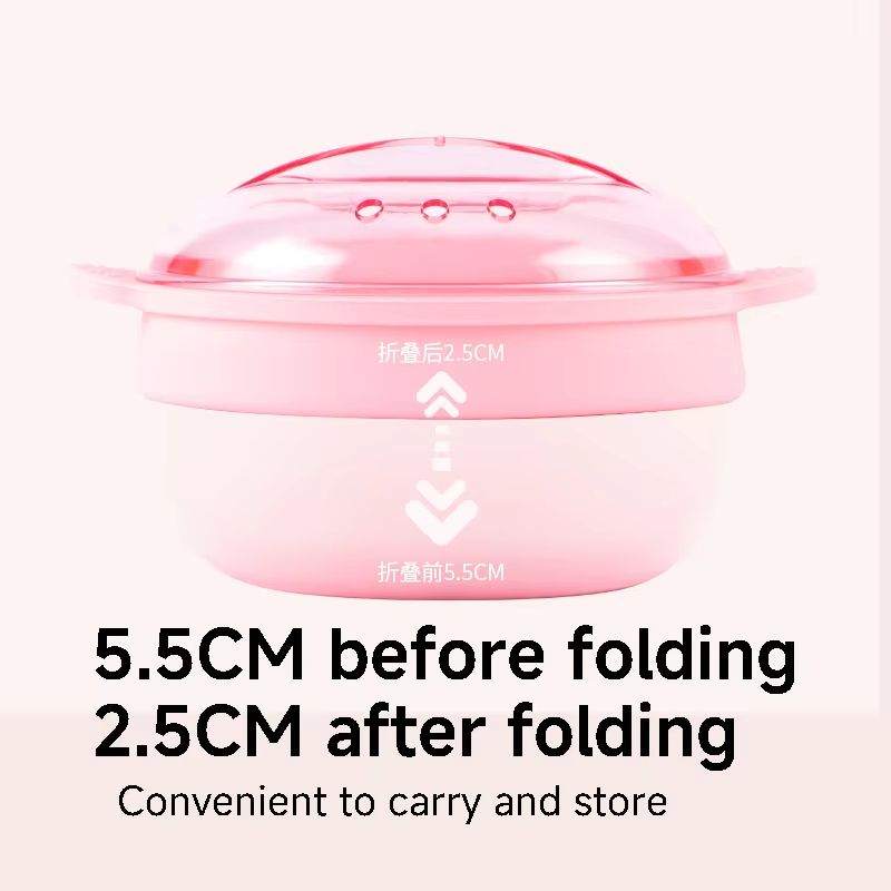 0 Metal Foldable Silicone Wax Heater Paraffin Pot Depilatory Wax Warmer For Home Spa 4