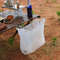 Stainless Steel Camping Trash Bag Holder Folding Garbage Bag Hanger Rack 2