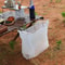 Stainless Steel Camping Trash Bag Holder Folding Garbage Bag Hanger Rack 2